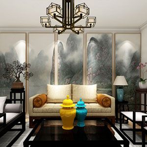 太原裝修設(shè)計(jì)師130㎡新中式風(fēng)格